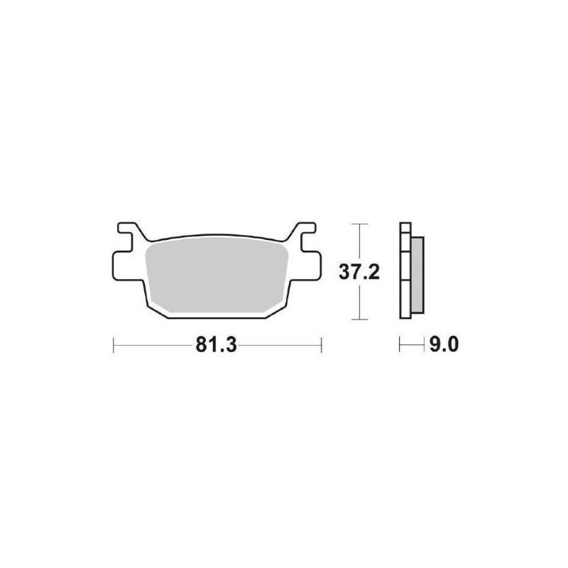 SINTERED REAR BRAKE PADS SET SBS 193 MS BENELLI TRK 502 2021-2024
