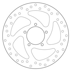 BREMBO SERIE ORO REAR BRAKE DISC DUCATI MULTISTRADA V4 PIKES PEAK 2022-2024