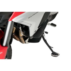 BASE CON SUPERFICIE PUIG AUMENTADA PARA STAND DUCATI MULTISTRADA V4 RALLY 2023-2024, NEGRO