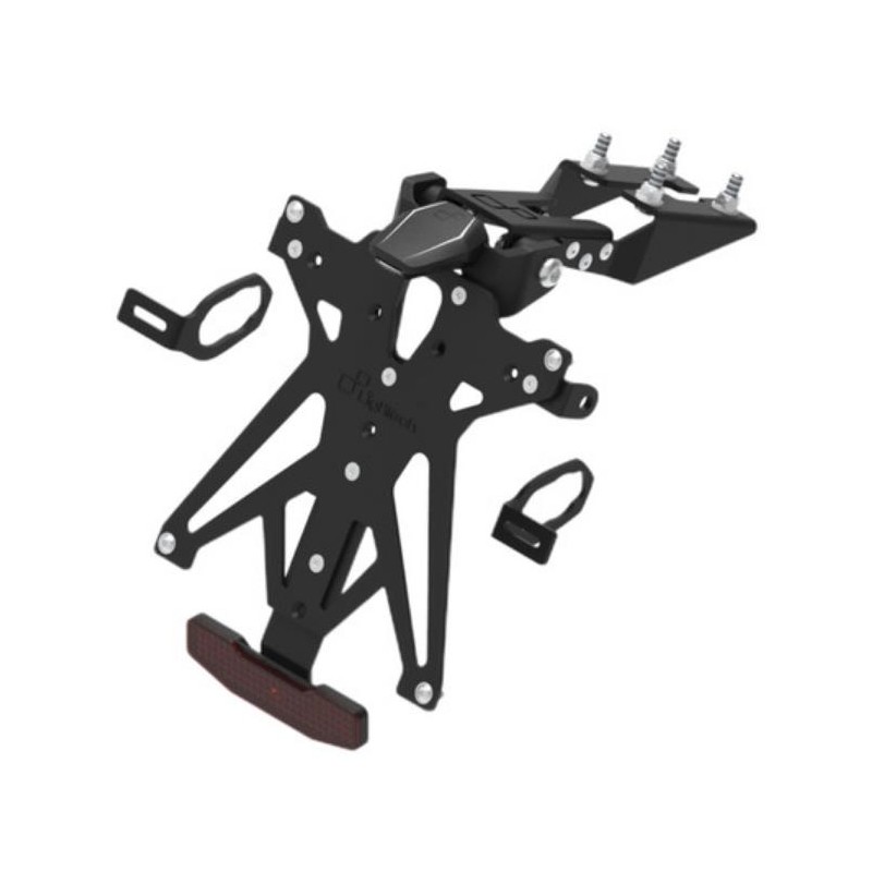 LIGHTECH KENNZEICHENHALTER-KIT KAWASAKI ZX-6R 636 2019-2020, EINSTELLBAR
