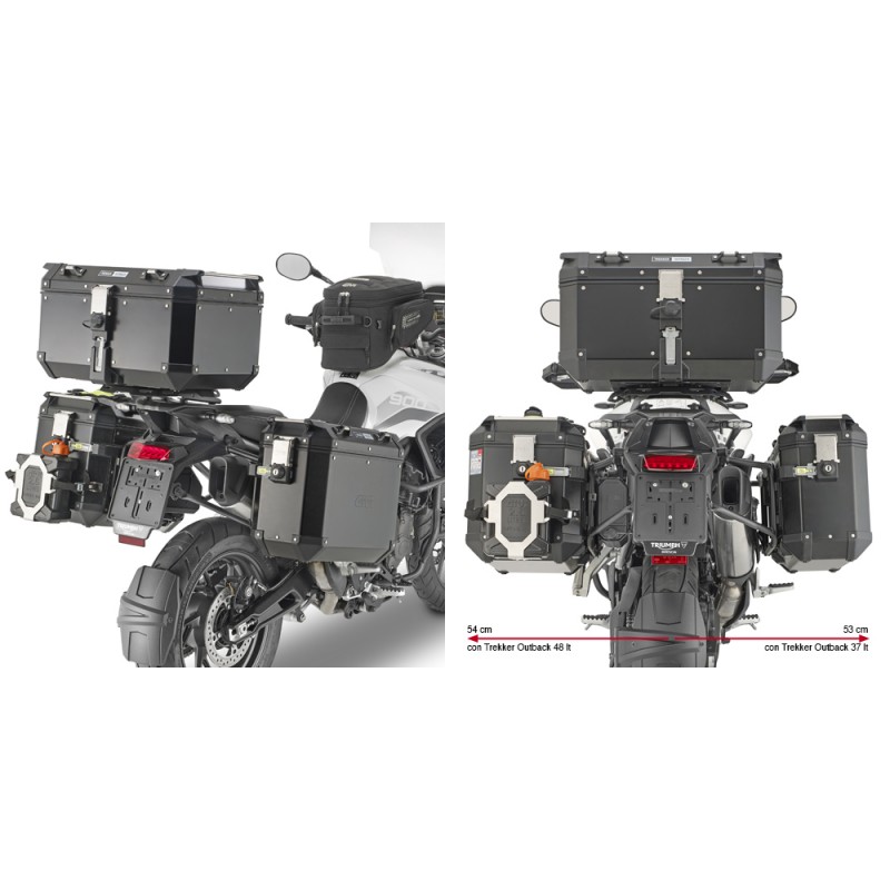 PORTAMALETAS LATERAL GIVI PL ONE-FIT MONOKEY CAM-SIDE TRIUMPH TIGER 900 GT 2024