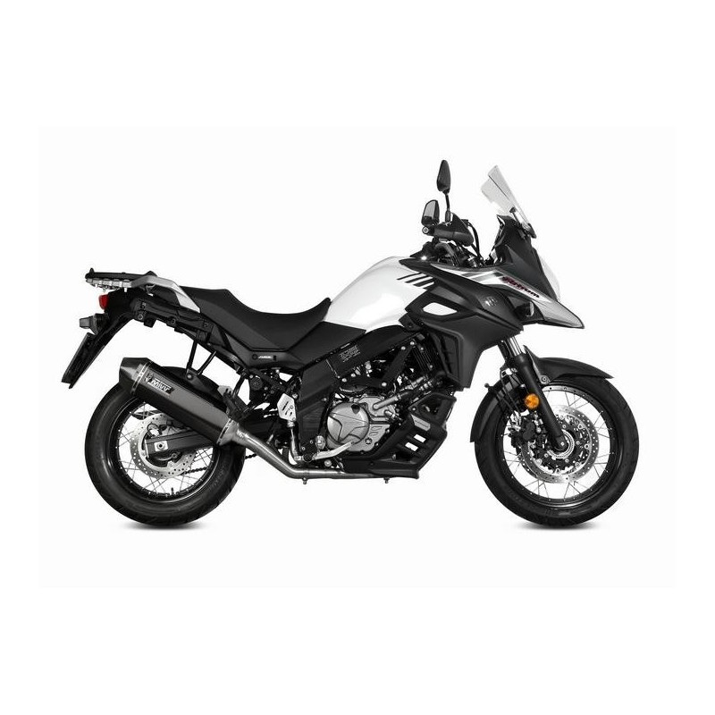 TERMINALE MIVV SPEED EDGE SUZUKI V-STROM 650 2021-2024, DEKAT BLACK/CARBONIO