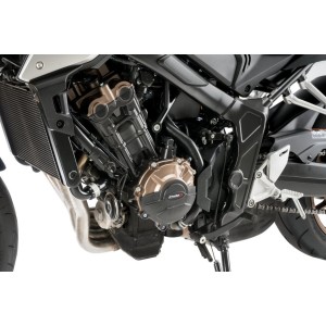 PUIG CRANKCASE PROTECTION KIT HONDA CBR 650 R 2024, BLACK