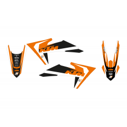 STICKERS KIT + BLACKBIRD SEAT COVER DREAM 4 GRAPHIC KTM EXC 300 2024