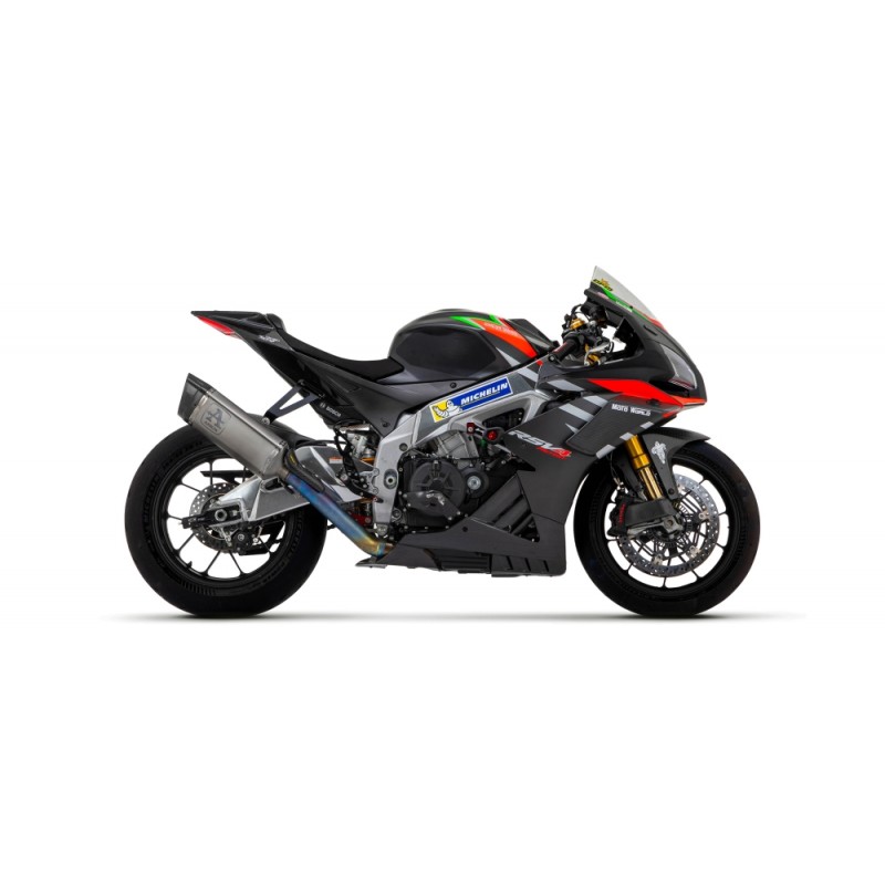TERMINALE DI SCARICO ARROW PISTA APRILIA RSV4 1100 FACTORY 2019, TITANIO/CARBONIO, RACING