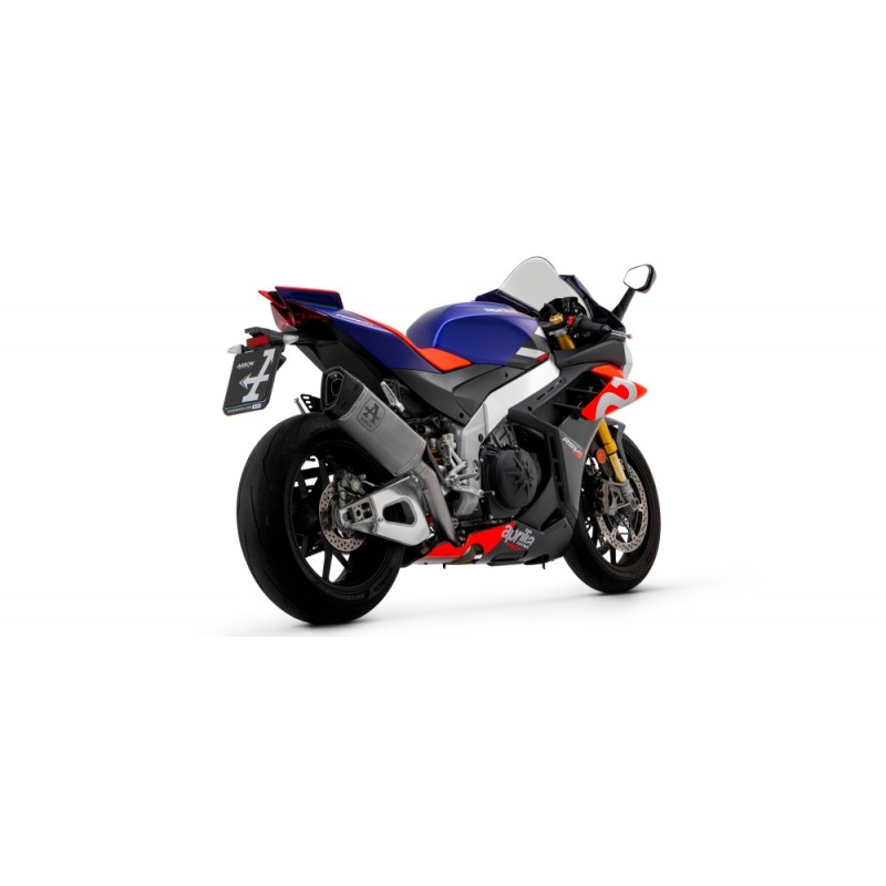 TERMINALE DI SCARICO ARROW PISTA APRILIA RSV4 1100 FACTORY 2021-2024, TITANIO/CARBONIO, RACING