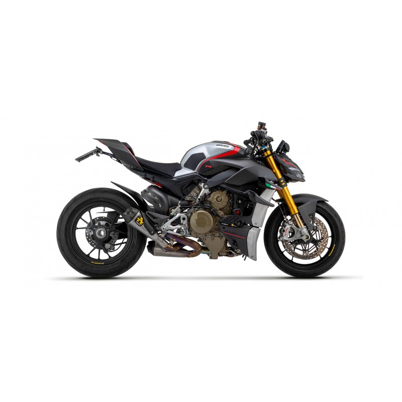 COPPIA TERMINALI DI SCARICO ARROW WORKS DUCATI STREETFIGHTER V4 2023-2024, TITANIO/CARBONIO, RACING