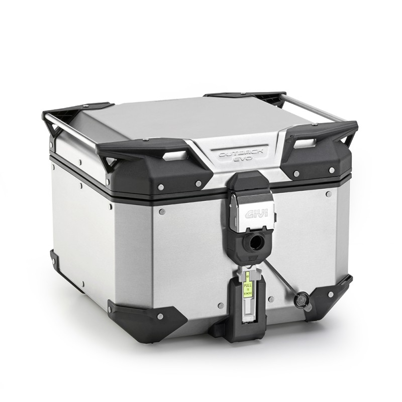 GIVI TREKKER OUTBACK EVO SMART SECURITY LOCK MONOKEY CASE, 58 LITERS, SILVER