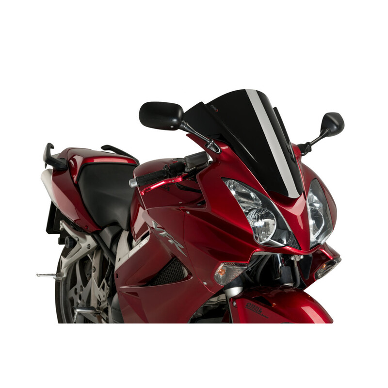 PUIG RACING PLEXIGLAS HONDA VFR 800 2002-2005, SCHWARZ