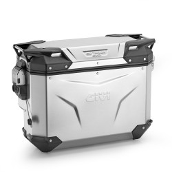 GIVI TREKKER OUTBACK EVO MONOKEY LEFT SIDE CASE SHAPED SMART SECURITY LOCK, 33 LITERS IN ALUMINUM