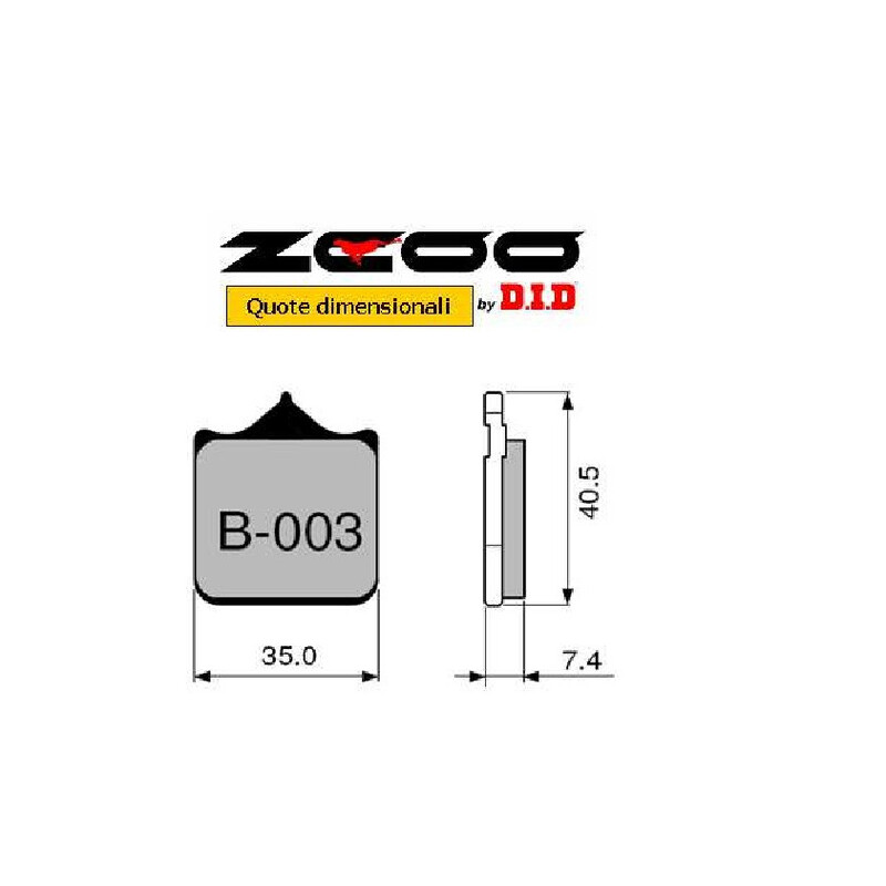 SET VORDERER CARBON-KERAMIK BREMSBELÄGE ZCOO B003-EX DUCATI 998 S