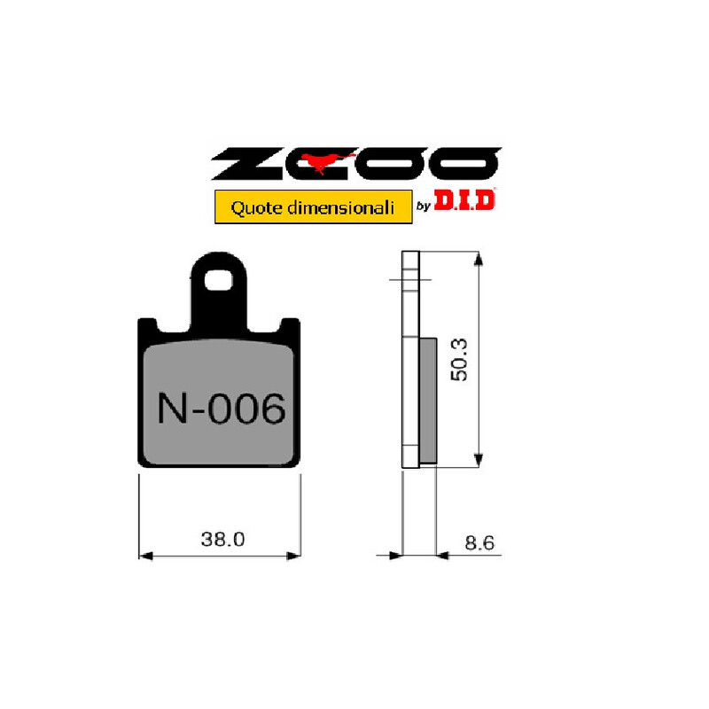ZCOO CARBON-CERAMIC BRAKE FRONT PADS SET N006-EX KAWASAKI ZX-6R 636 2016-2017