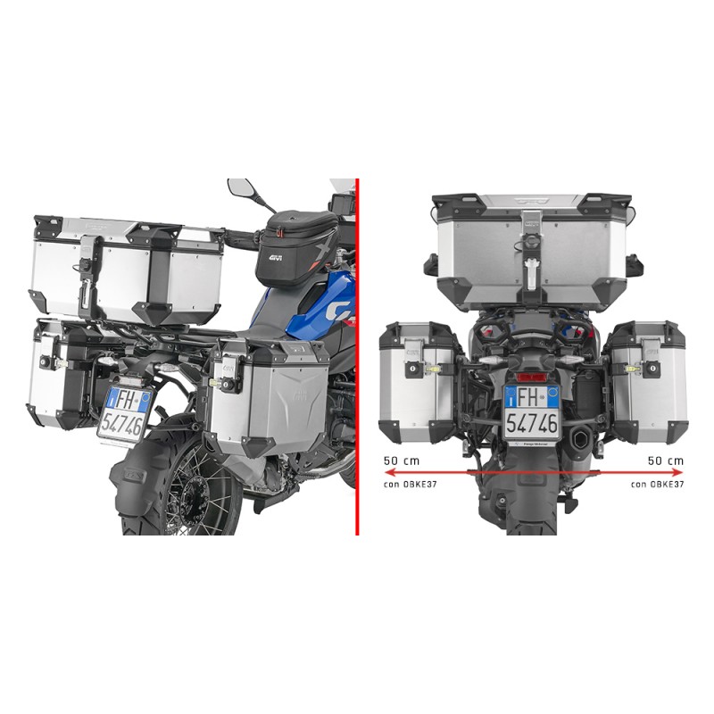 PORTAVALIGIE LATERALE GIVI PL ONE-FIT MONOKEY CAM-SIDE BMW R 1300 GS 2023-2025