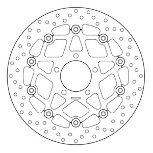 PAIR OF BREMBO SERIE ORO FRONT BRAKE DISCS SUZUKI V-STROM 1000 2002-2006