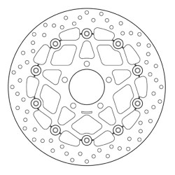 PAIR OF BREMBO SERIE ORO FRONT BRAKE DISCS SUZUKI V-STROM 1000 2007-2013