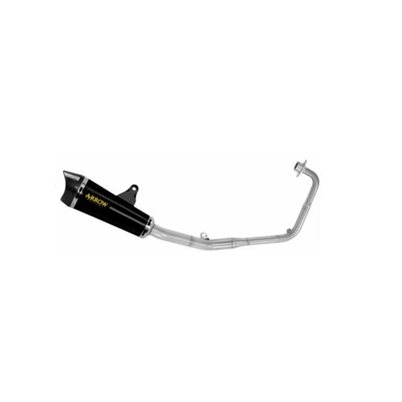 IMPIANTO DI SCARICO COMPLETO ARROW X-KONE HONDA CB 125 R 2021-2023, ACCIAIO DARK/CARBONIO, DEKAT