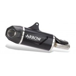 ARROW INDY RACE FULL EXHAUST SYSTEM EVO KAWASAKI Z 650 2021-2023, DARK ALUMINUM/CARBON, DEKAT