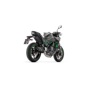 IMPIANTO DI SCARICO COMPLETO ARROW VELOCE KAWASAKI Z 650 2024 (EURO 5+), ALLUMINIO DARK, CATALIZZATO