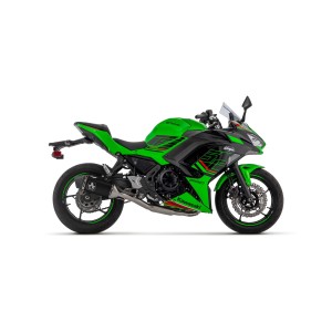 IMPIANTO DI SCARICO COMPLETO ARROW VELOCE KAWASAKI NINJA 650 2024 (EURO 5+), ALLUMINIO DARK, CATALIZZATO
