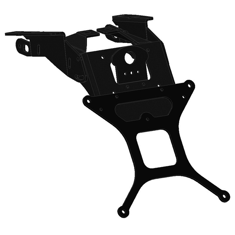 LICENSE PLATE SUPPORT MOTO GUZZI GRISO 850, WITH ADJUSTABLE INCLINATION