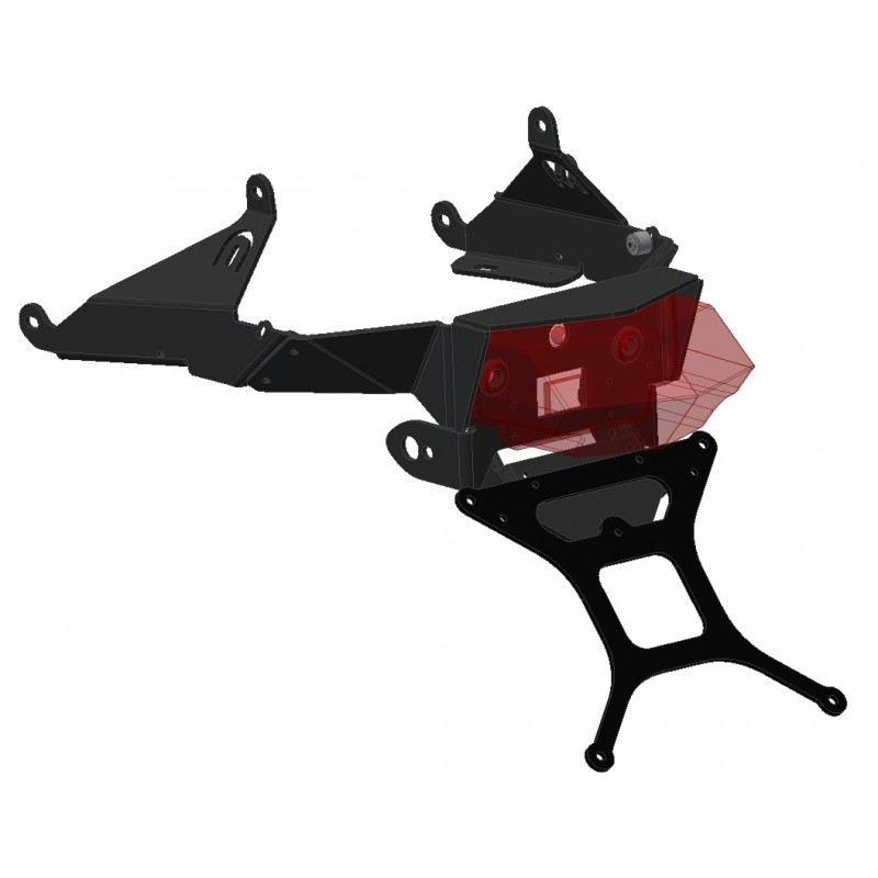 LICENSE PLATE SUPPORT HONDA CBR 600 RR 2013-2017, WITH ADJUSTABLE INCLINATION