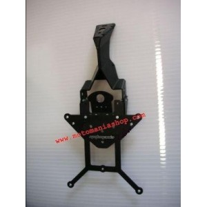 LICENSE PLATE SUPPORT DUCATI 1198 2009-2010, WITH ADJUSTABLE INCLINATION