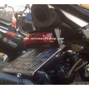 PORTAMATRÍCULA HONDA CBR 600 RR 2013-2017, CON INCLINACIÓN AJUSTABLE PARA LUZ TRASERA DE LED