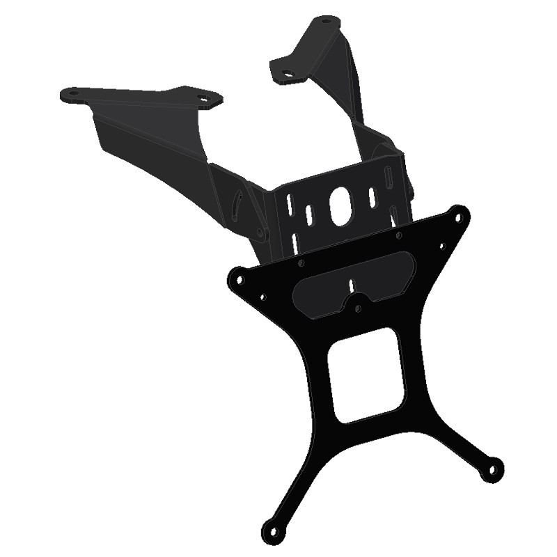KENNZEICHENHALTER YAMAHA T-MAX 530 2012-2014, MIT EINSTELLBARER NEIGUNG