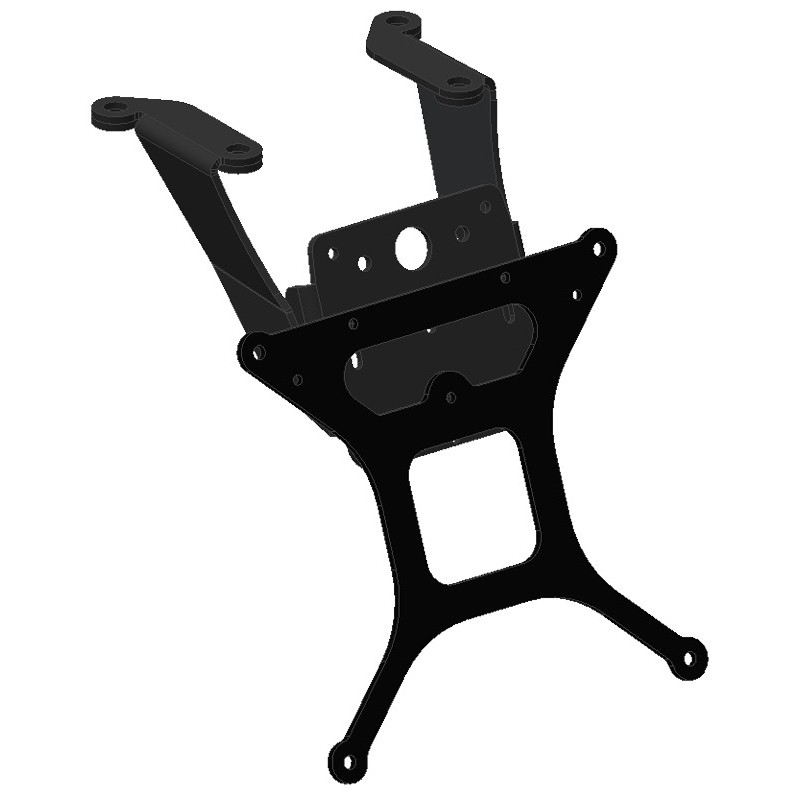 KENNZEICHENHALTER SUZUKI GSX-R 750 2008-2010, MIT EINSTELLBARER NEIGUNG