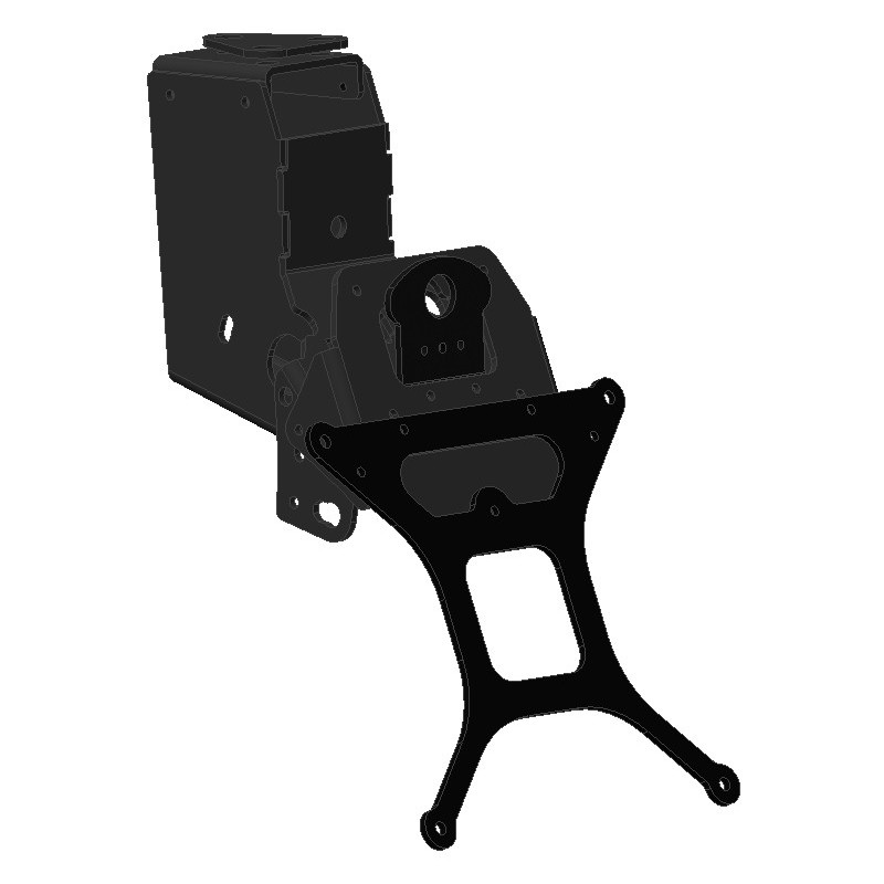 LICENSE PLATE SUPPORT APRILIA DORSODURO 750 FACTORY 2010-2013, WITH ADJUSTABLE INCLINATION