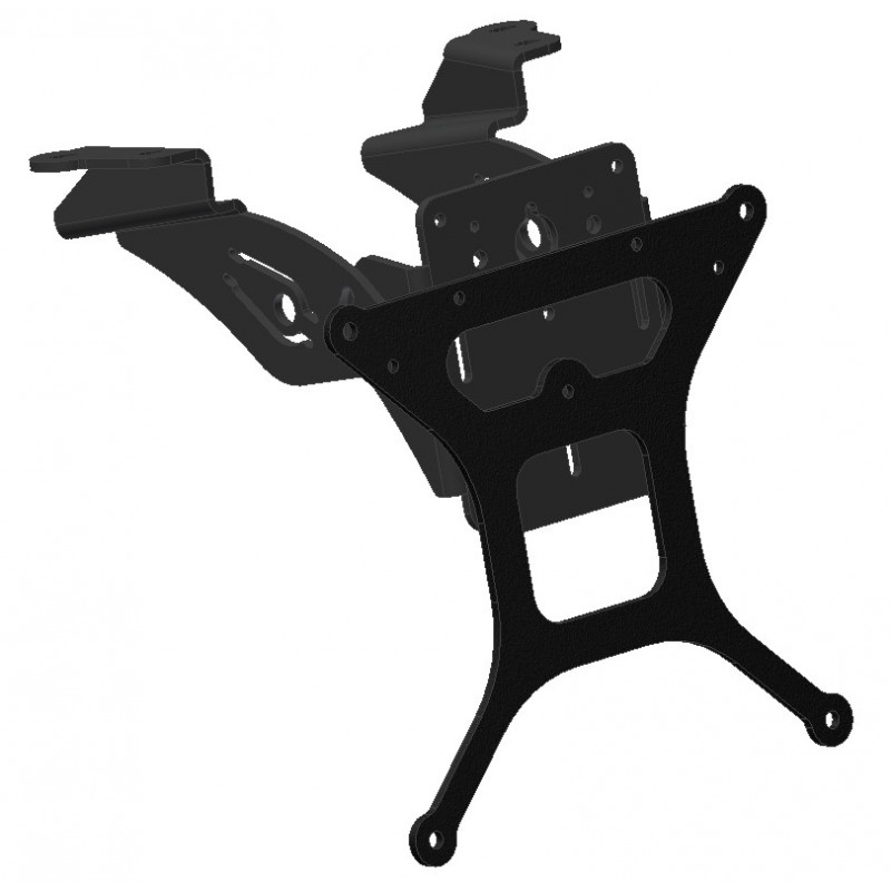 LICENSE PLATE SUPPORT KAWASAKI ER-6N 2009-2011, WITH ADJUSTABLE INCLINATION
