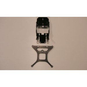 PORTAMATRÍCULA BMW F 650 GS 2008-2012, CON INCLINACIÓN AJUSTABLEV (CON COVER DE PLÁSTICO INCLUIDA)