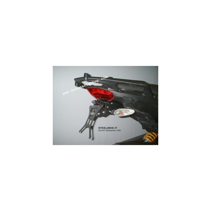 LICENSE PLATE SUPPORT DUCATI MULTISTRADA 1200 2013-2014, WITH ADJUSTABLE INCLINATION