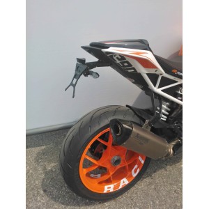 PORTAMATRÍCULA KTM 1290 SUPER DUKE R 2017-2019, CON INCLINACIÓN AJUSTABLE