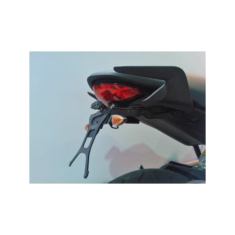 LICENSE PLATE SUPPORT DUCATI MONSTER 1200 S 2014-2016, WITH ADJUSTABLE INCLINATION