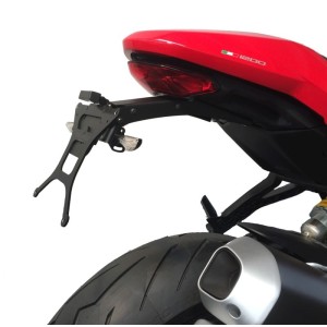 LICENSE PLATE SUPPORT DUCATI MONSTER 1200 S 2017-2020, WITH ADJUSTABLE INCLINATION