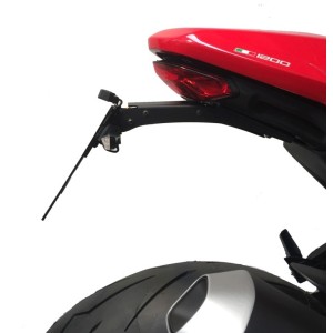 LICENSE PLATE SUPPORT DUCATI MONSTER 1200 S 2017-2020, WITH ADJUSTABLE INCLINATION