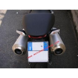 LICENSE PLATE SUPPORT DUCATI MONSTER 1100 S 2009-2010, WITH ADJUSTABLE INCLINATION