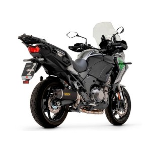 ARROW INDY RACE EXHAUST KAWASAKI VERSYS 1000 S 2021-2024, DARK ALUMINUM/CARBON, APPROVED