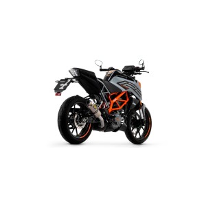 TERMINALE ARROW GP2 KTM DUKE 125 2021-2023, ACCIAIO DARK, OMOLOGATO