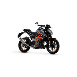 TERMINALE ARROW INDY RACE KTM DUKE 125 2021-2023, TITANIO/CARBONIO, OMOLOGATO