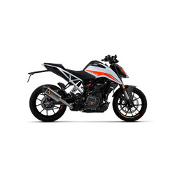 ARROW INDY RACE EXHAUST KTM 390 DUKE 2021-2023, DARK ALUMINUM/CARBON, APPROVED