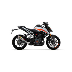 ARROW GP2 EXHAUST KTM 390 DUKE 2021-2023, DARK STEEL, APPROVED