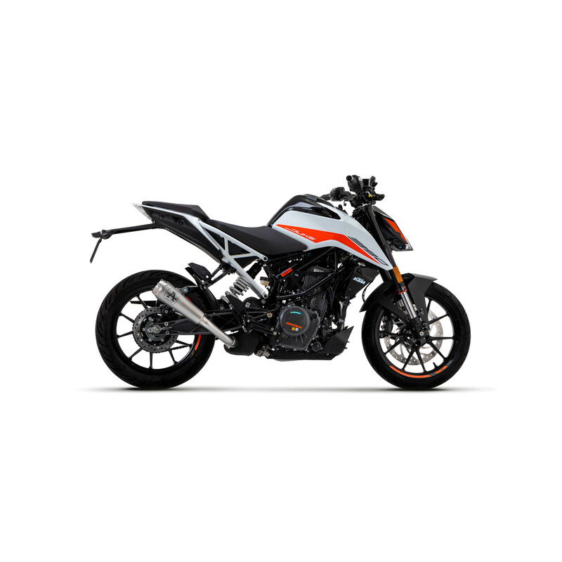 TERMINALE ARROW PRO-RACE KTM DUKE 390 2021-2023, ACCIAIO, OMOLOGATO