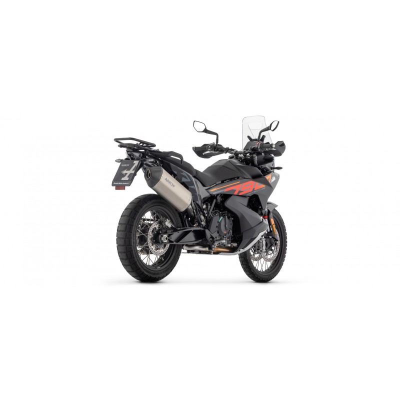 ARROW SONORA EXHAUST KTM 890 ADVENTURE R 2023-2024, TITANIUM/CARBON, APPROVED