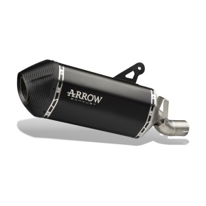 TERMINALE DI SCARICO ARROW SONORA KTM 890 ADVENTURE R 2023-2024, TITANIO DARK/CARBONIO, OMOLOGATO