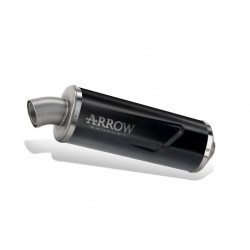 ARROW INDY RACE EVO EXHAUST MOTO MORINI X-CAPE 2022-2024, DARK ALUMINUM/STEEL, APPROVED