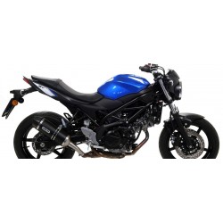 TERMINALE ARROW RACE-TECH SUZUKI SV 650 2021-2024, ALLUMINIO DARK/CARBONIO, OMOLOGATO