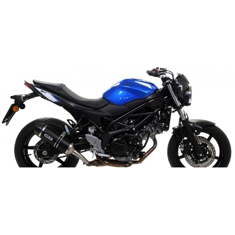 ARROW RACE-TECH EXHAUST SUZUKI SV 650 2021-2024, DARK ALUMINUM/CARBON, APPROVED