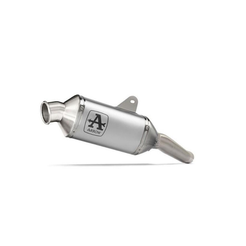 TERMINALE ARROW INDY RACE SUZUKI V-STROM 800 DE 2023-2024, ALLUMINIO/ACCIAIO, OMOLOGATO
